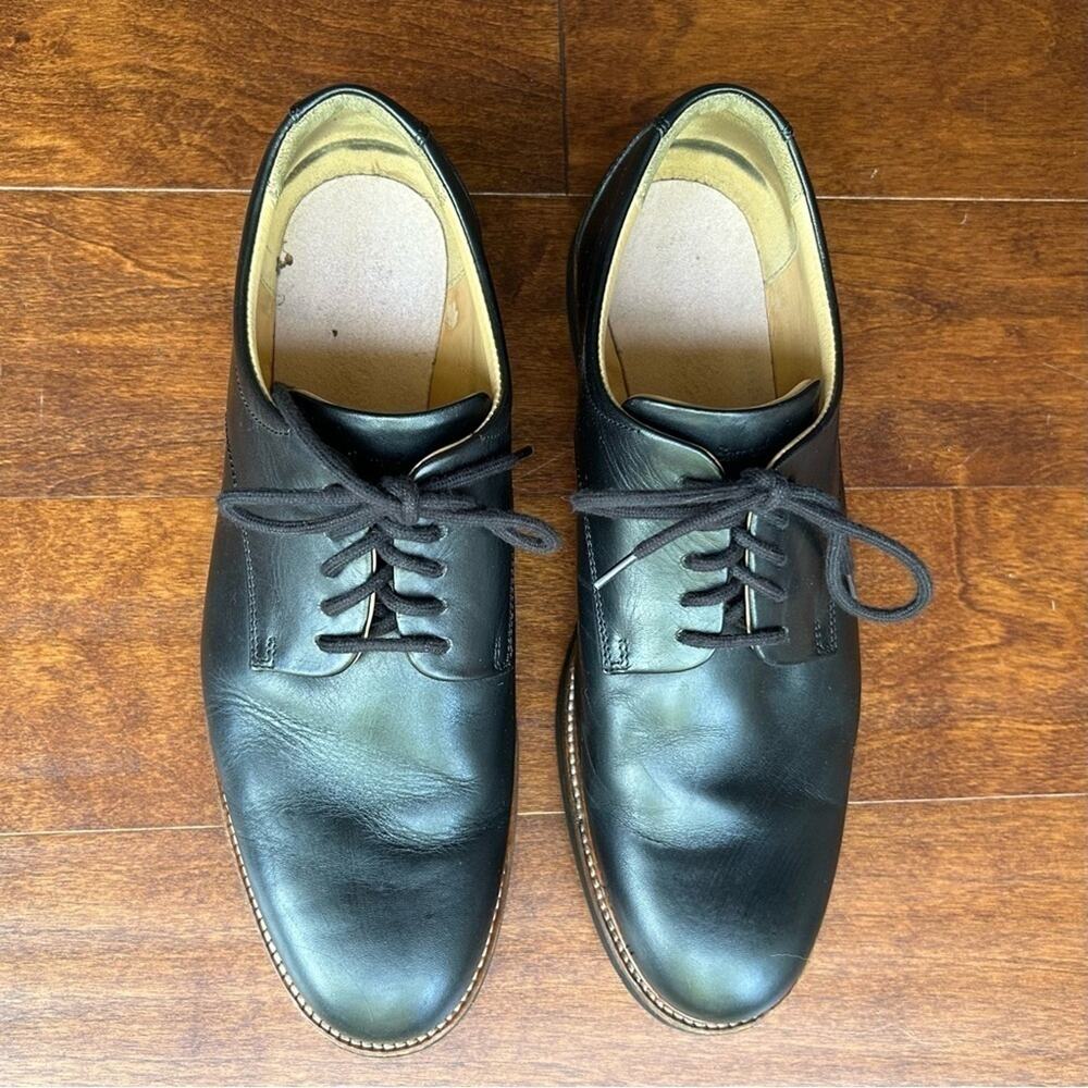 Samuel Hubbard Founder Classic Men’s Oxford Work Shoes, Black Leather, Size 10.5 - Picture 3 of 16